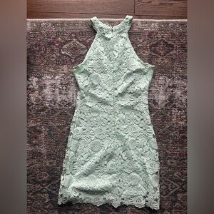 Lulus Mint Green Lace Dress